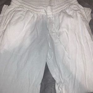 flowy white pants